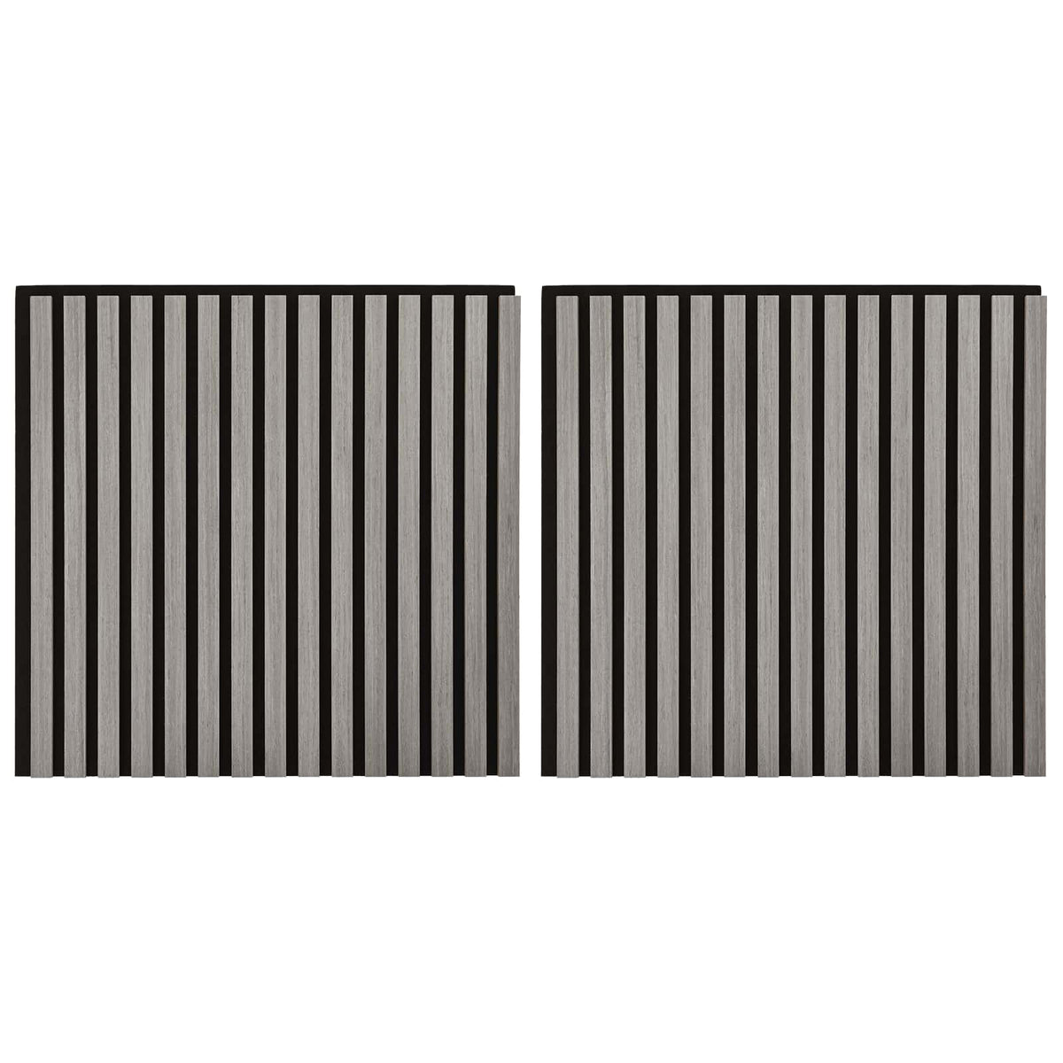 Wandpaneele 2 stk. 60,5 x 60 cm Grau