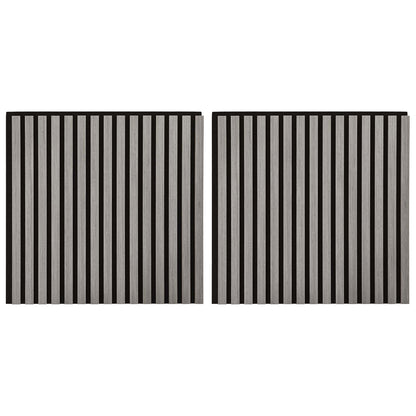 Wandpaneele 2 stk. 60,5 x 60 cm Grau