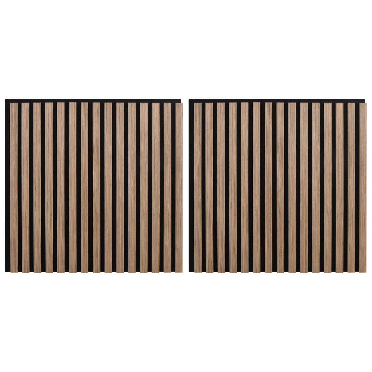 Wandpaneele 2 stk. 60,5 x 60 cm Braun