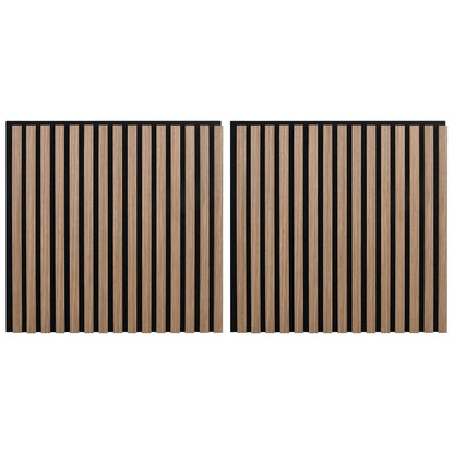 Wandpaneele 2 stk. 60,5 x 60 cm Braun