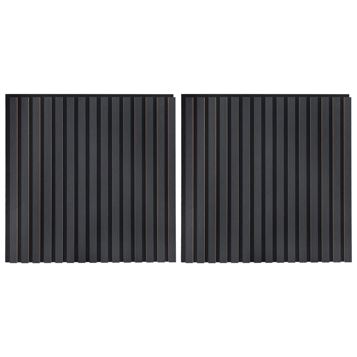 Wandpaneele 2 stk. 60,5 x 60 cm Anthrazit