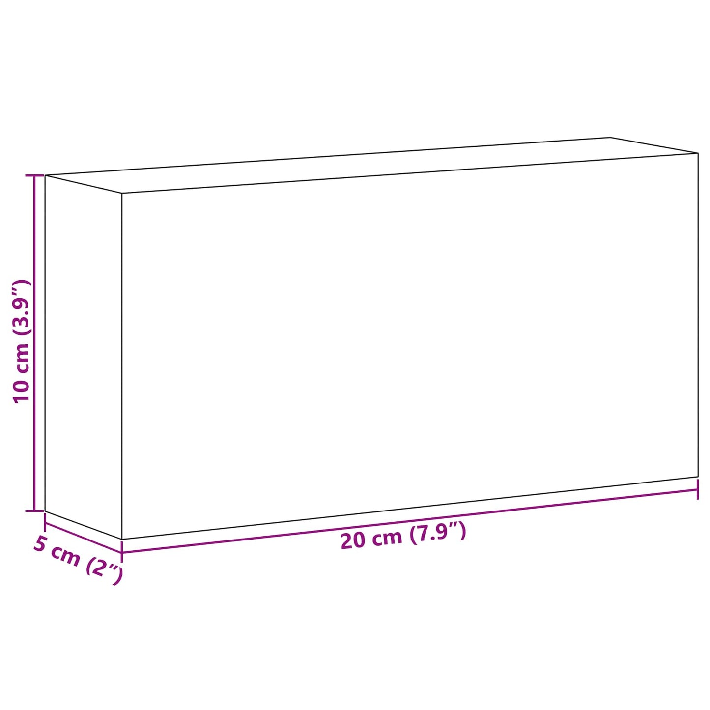 Salzsteine 10 Stk. Rosa 20 x 10 x 5 cm Steinsalz