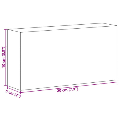 Salzsteine 10 Stk. Rosa 20 x 10 x 5 cm Steinsalz