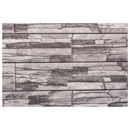 Wandpaneele 10 stk. 100 x 50 cm Dunkelgrau und Hellgrau