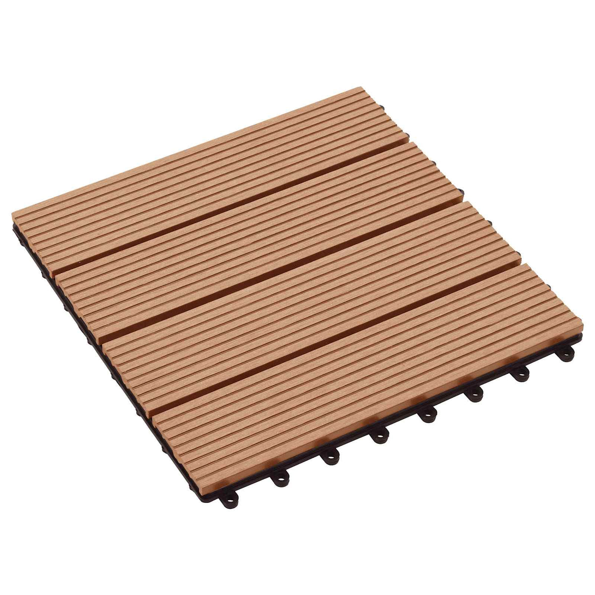 Terrassenfliese 11 stk. Teak 30 x 30 cm WPC