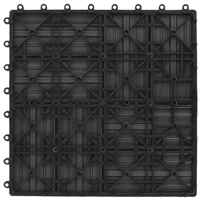 Terrassenfliese 11 stk. Grau 30 x 30 cm WPC