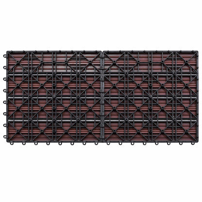 Terrassenfliese 6 stk. Braun 60 x 30 cm WPC