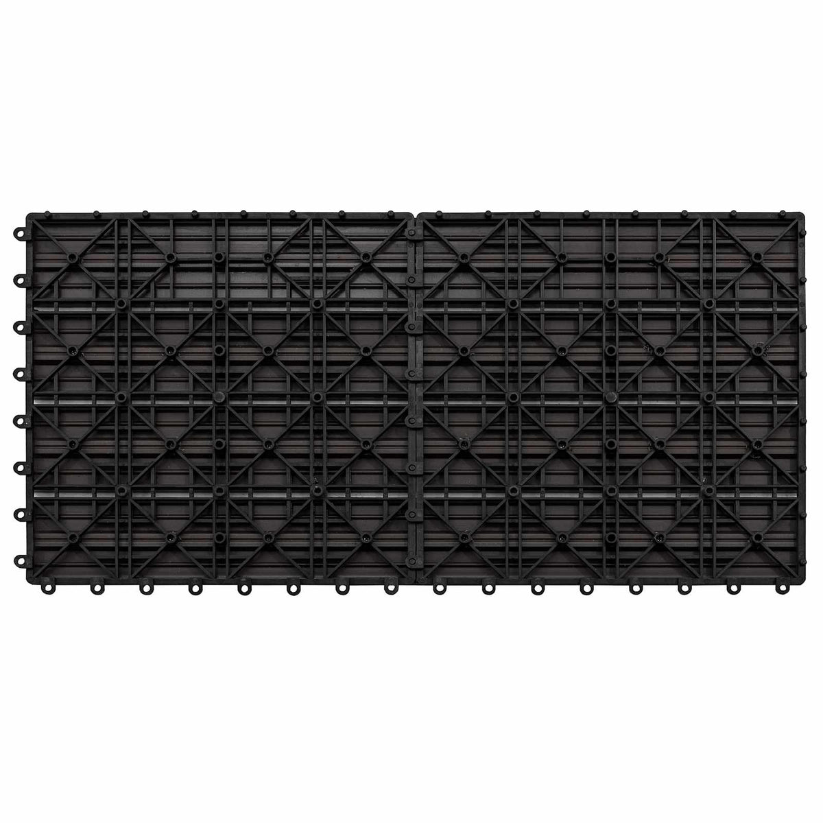 Terrassenfliese 6 Stk. Dunkelbraun 60 x 30 cm WPC