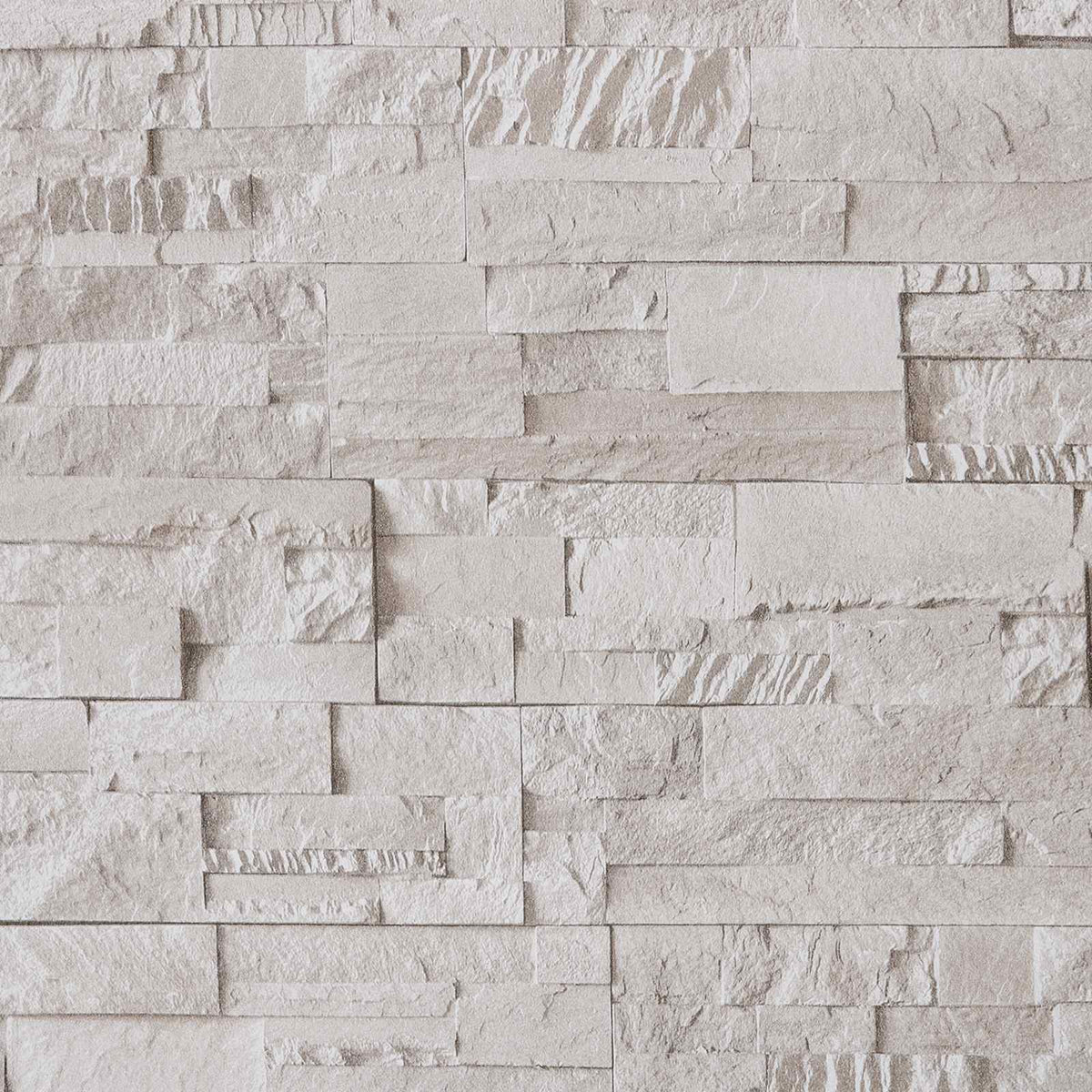 3D Stein Tapete Creme 10 x 0,53 m Vliesstoff