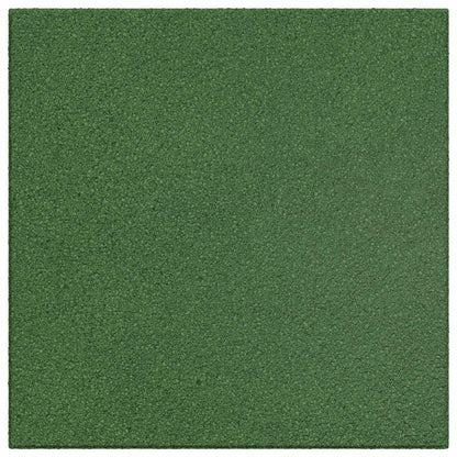 Sturzschutzfliesen 6 Stk. Grün 50 x 50 cm Gummi