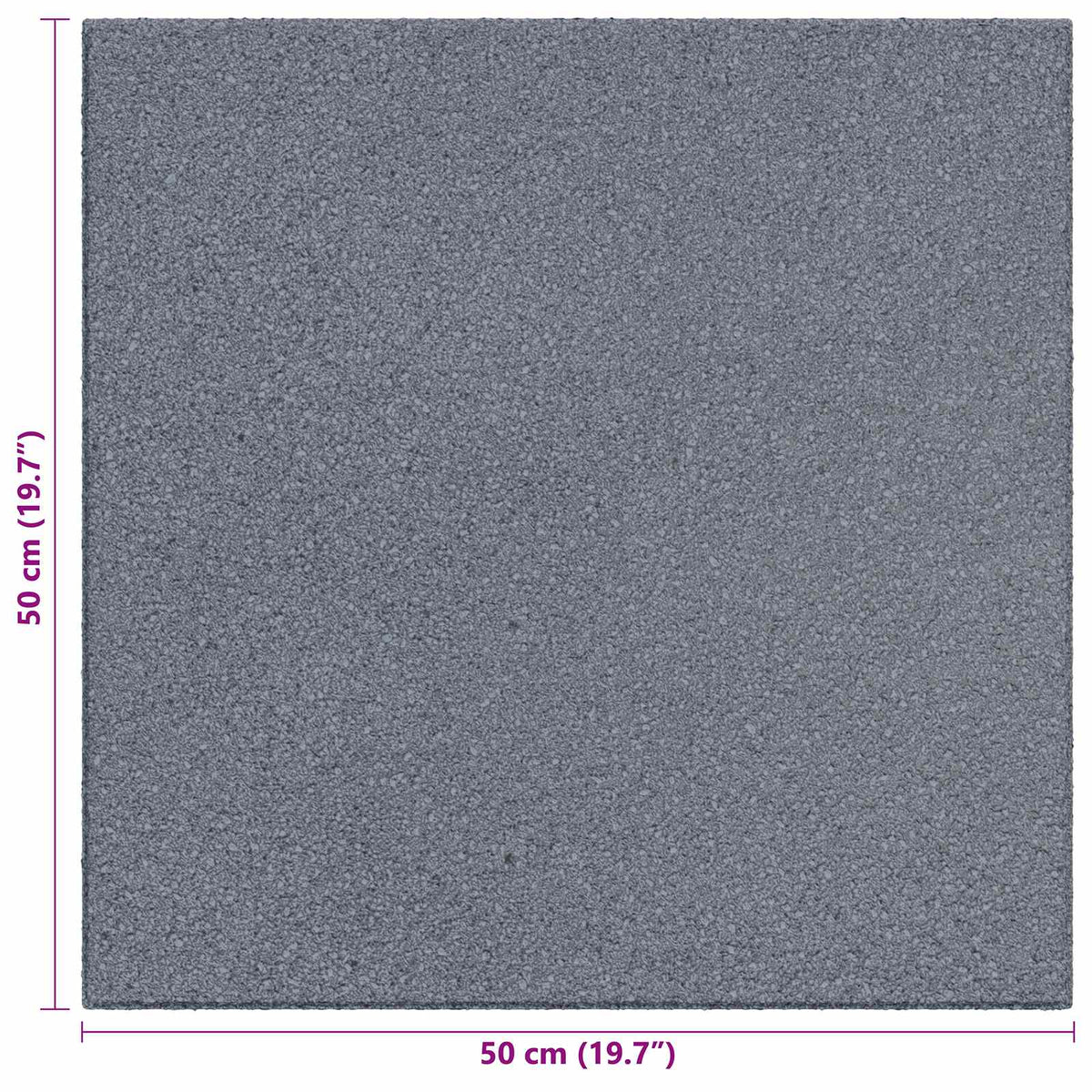 Sturzschutzfliesen 6 Stk. Grau 50 x 50 cm Gummi