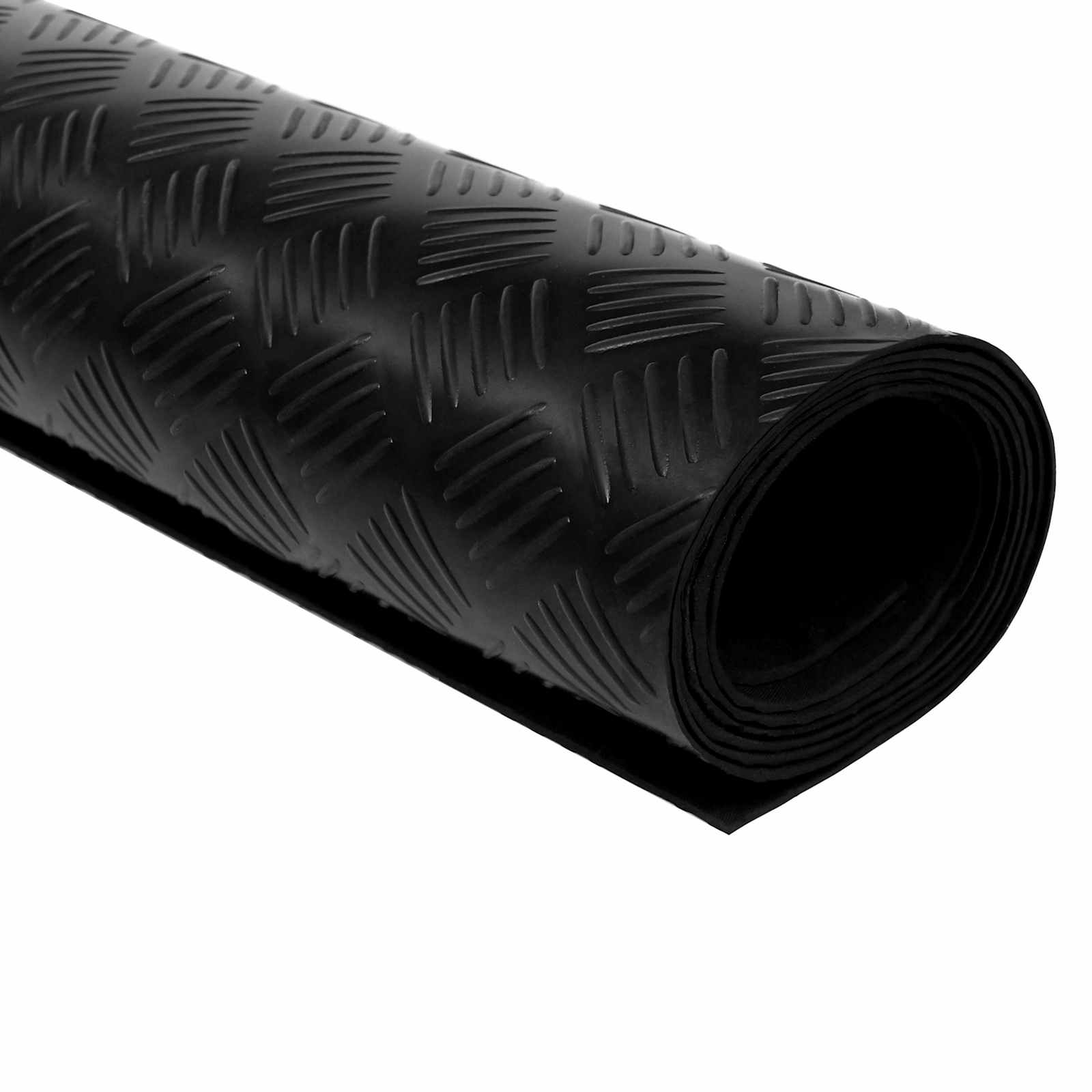 Bodenbelag Schwarz 1 x 2 m Gummi