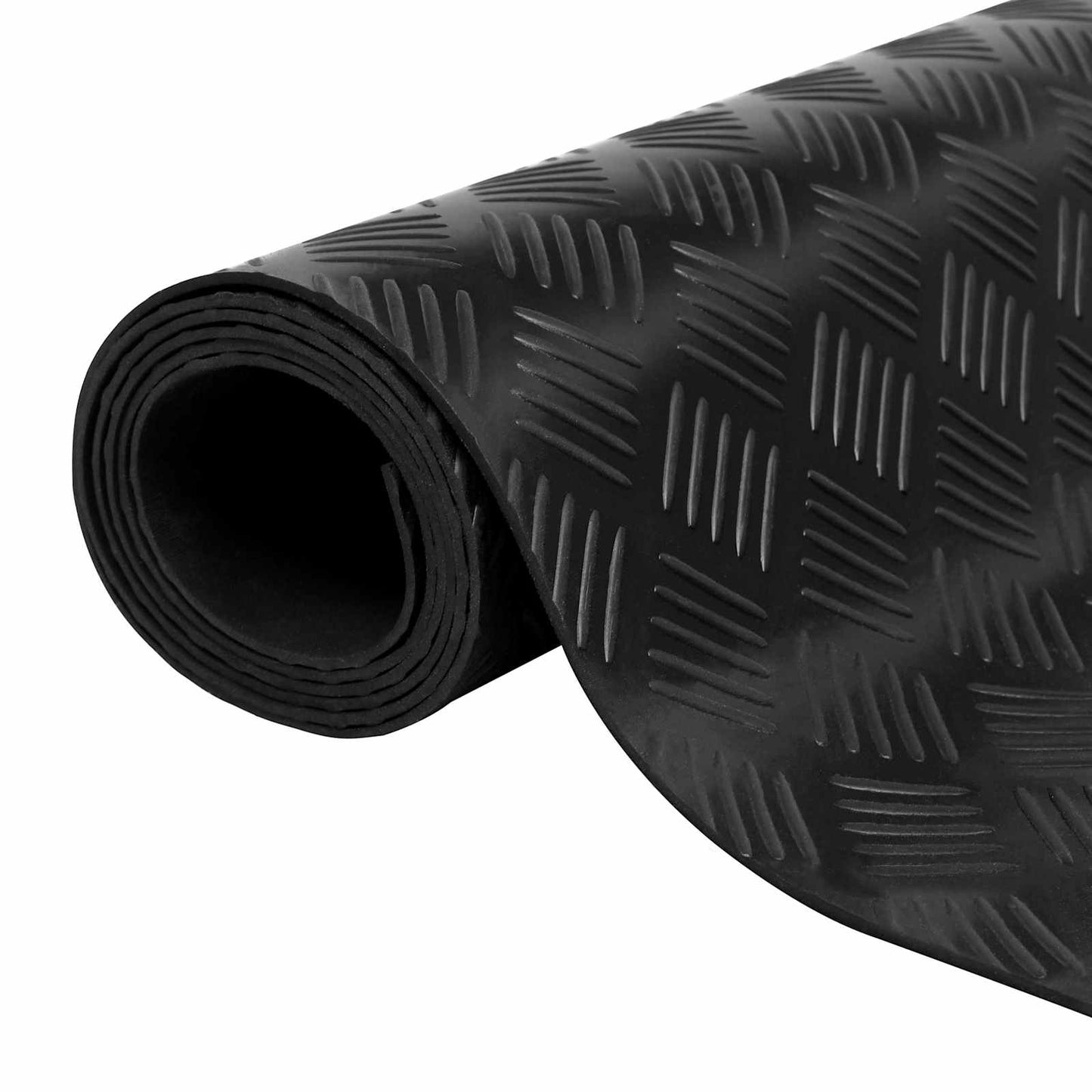 Bodenbelag Schwarz 1 x 2 m Gummi