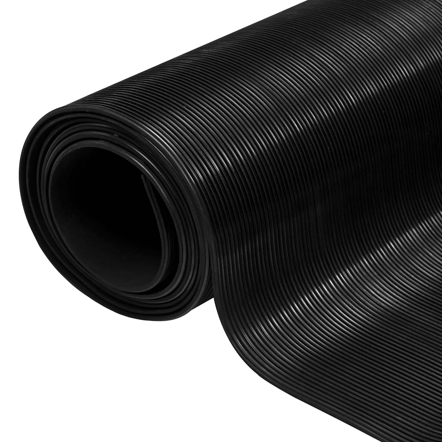 Bodenbelag Schwarz 1 x 2 m Gummi