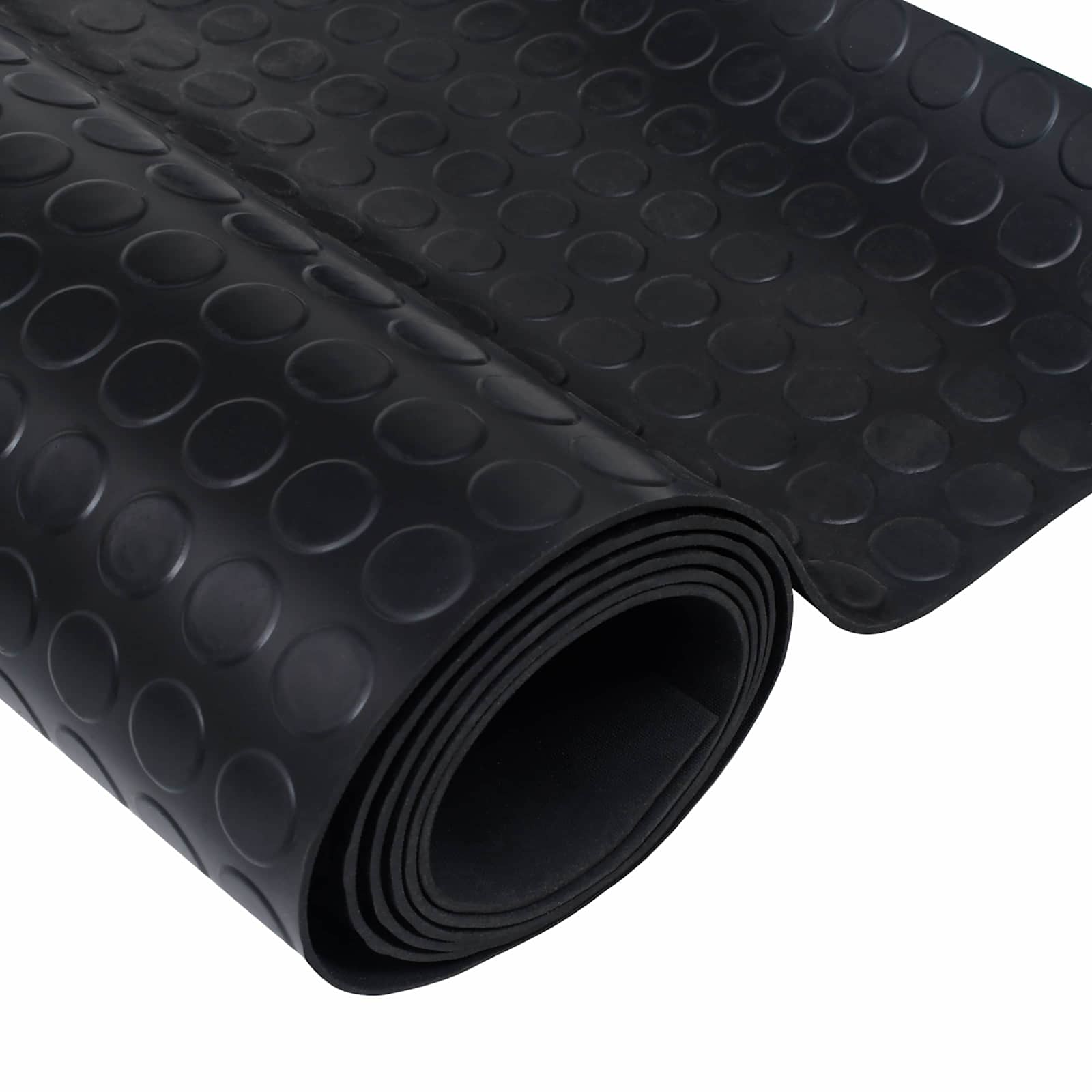 Bodenbelag Schwarz 1 x 2 m Gummi