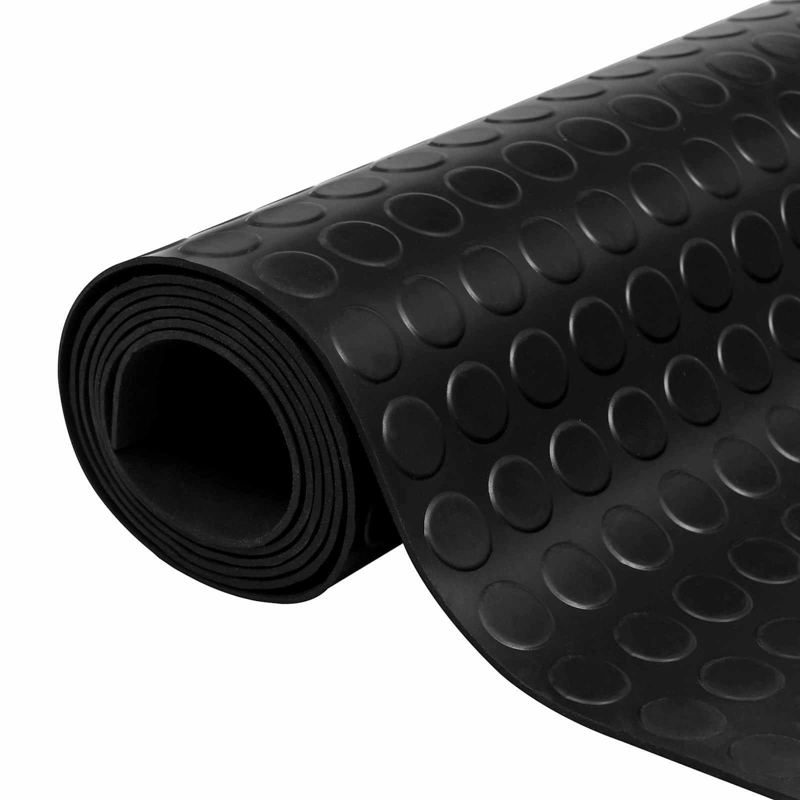 Bodenbelag Schwarz 1 x 2 m Gummi
