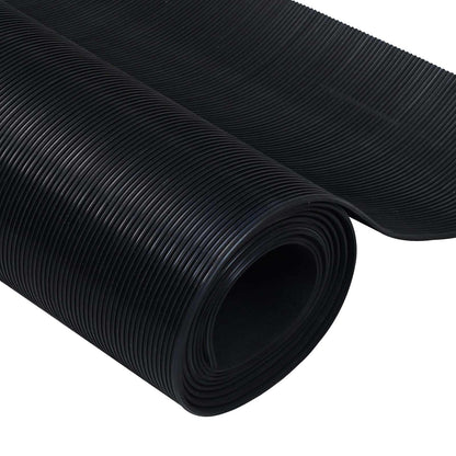 Bodenbelag Schwarz 1,5 x 4 m Gummi