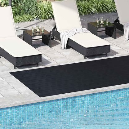Bodenbelag Schwarz 1,5 x 4 m Gummi