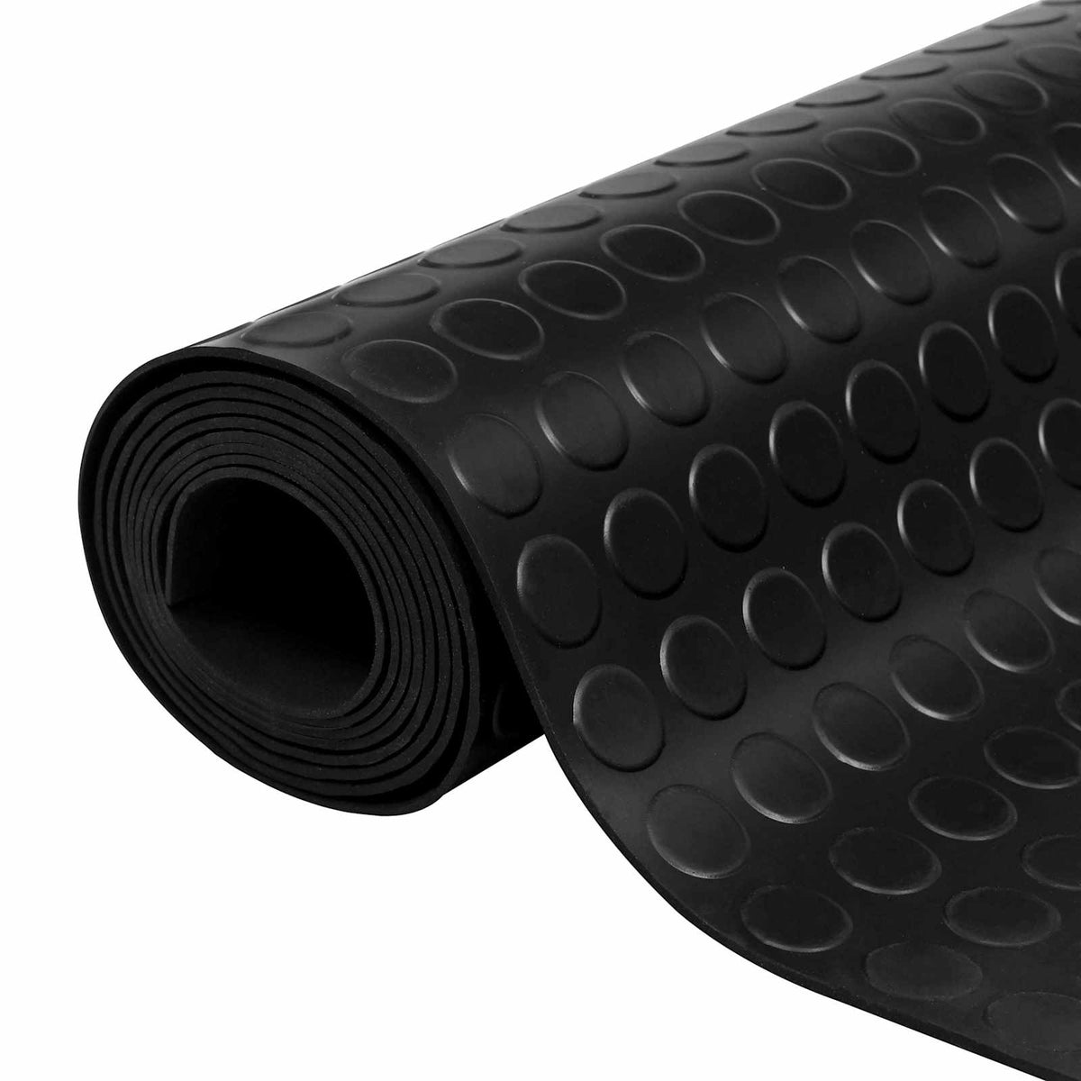 Bodenbelag Schwarz 1,5 x 2 m Gummi