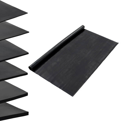 Bodenbelag Schwarz 1,2 x 5 m Gummi