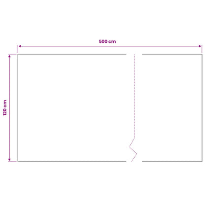 Bodenbelag Schwarz 1,2 x 5 m Gummi