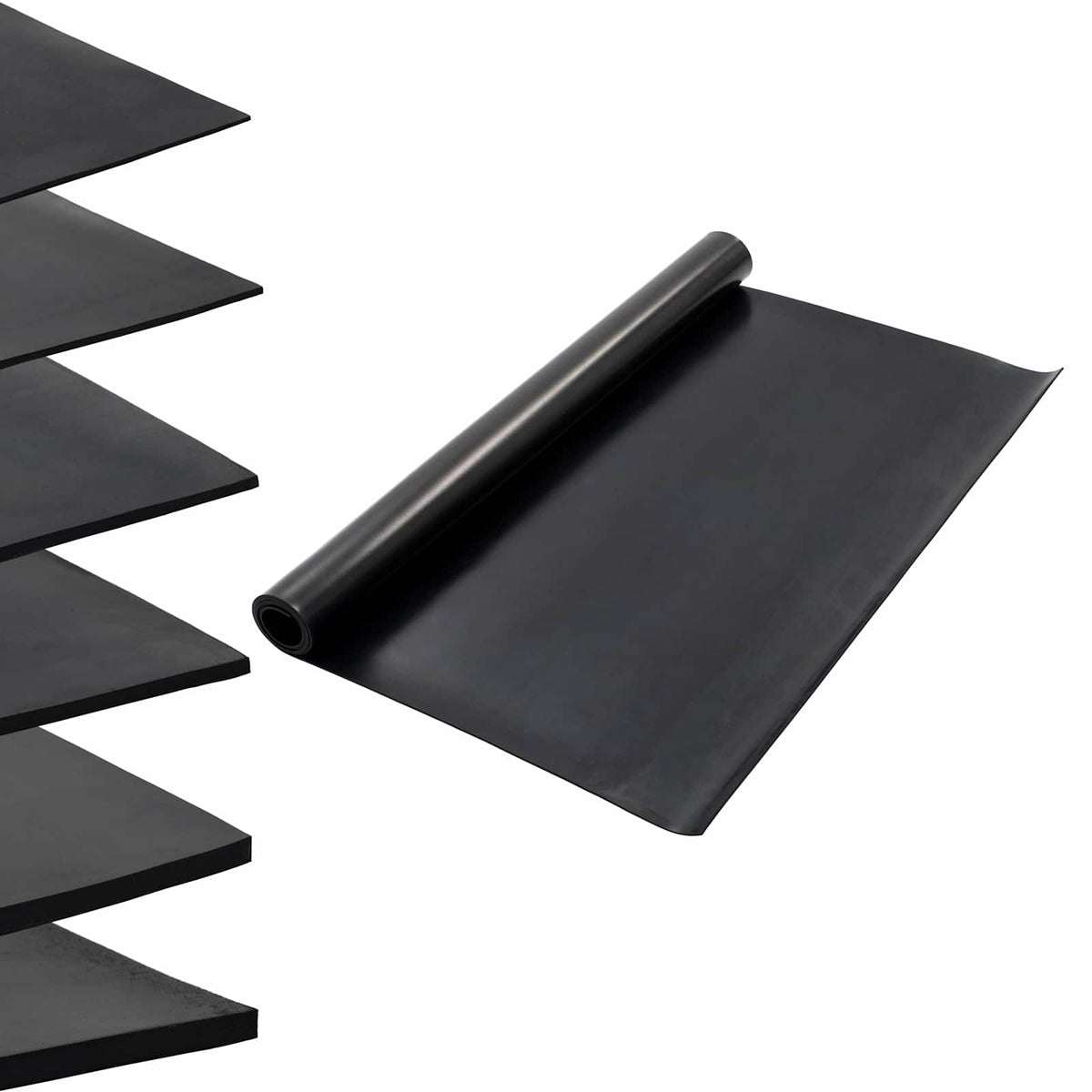 Bodenbelag Schwarz 1,2 x 2 m Gummi
