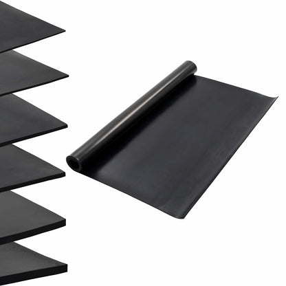 Bodenbelag Schwarz 1,2 x 2 m Gummi