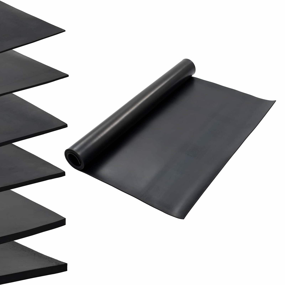Bodenbelag Schwarz 1,2 x 2 m Gummi