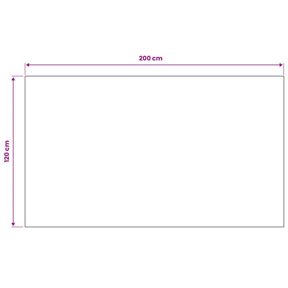 Bodenbelag Schwarz 1,2 x 2 m Gummi
