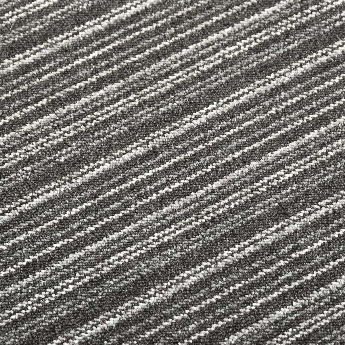 Teppich 20 stk. Gestreiftes Anthrazit 50 x 50 cm