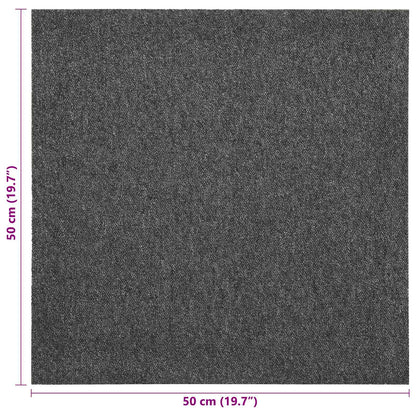 Teppich 20 stk. Anthrazit 50 x 50 cm 100% Polypropylen