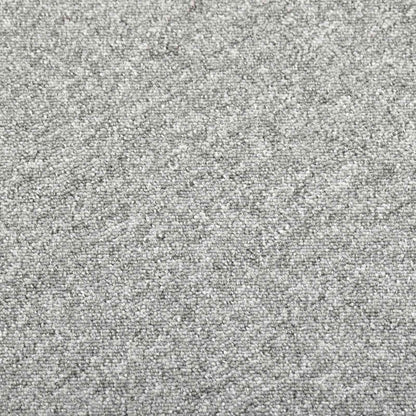 Teppich 20 stk. Hellgrau 50 x 50 cm 100% Polypropylen