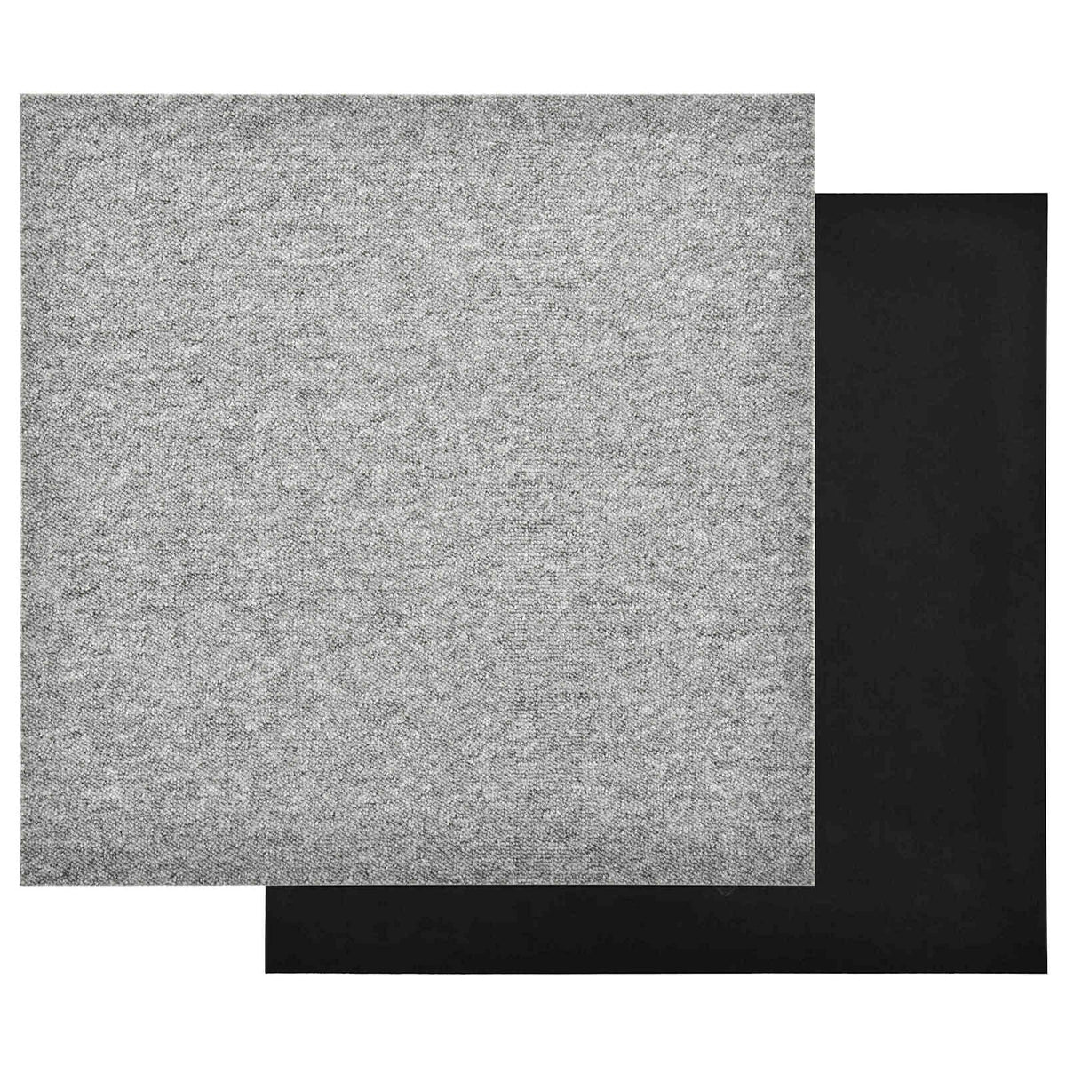 Teppich 20 stk. Hellgrau 50 x 50 cm 100% Polypropylen