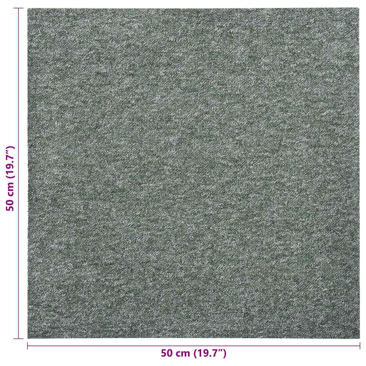 Teppich 20 stk. Grün 50 x 50 cm 100% Polypropylen