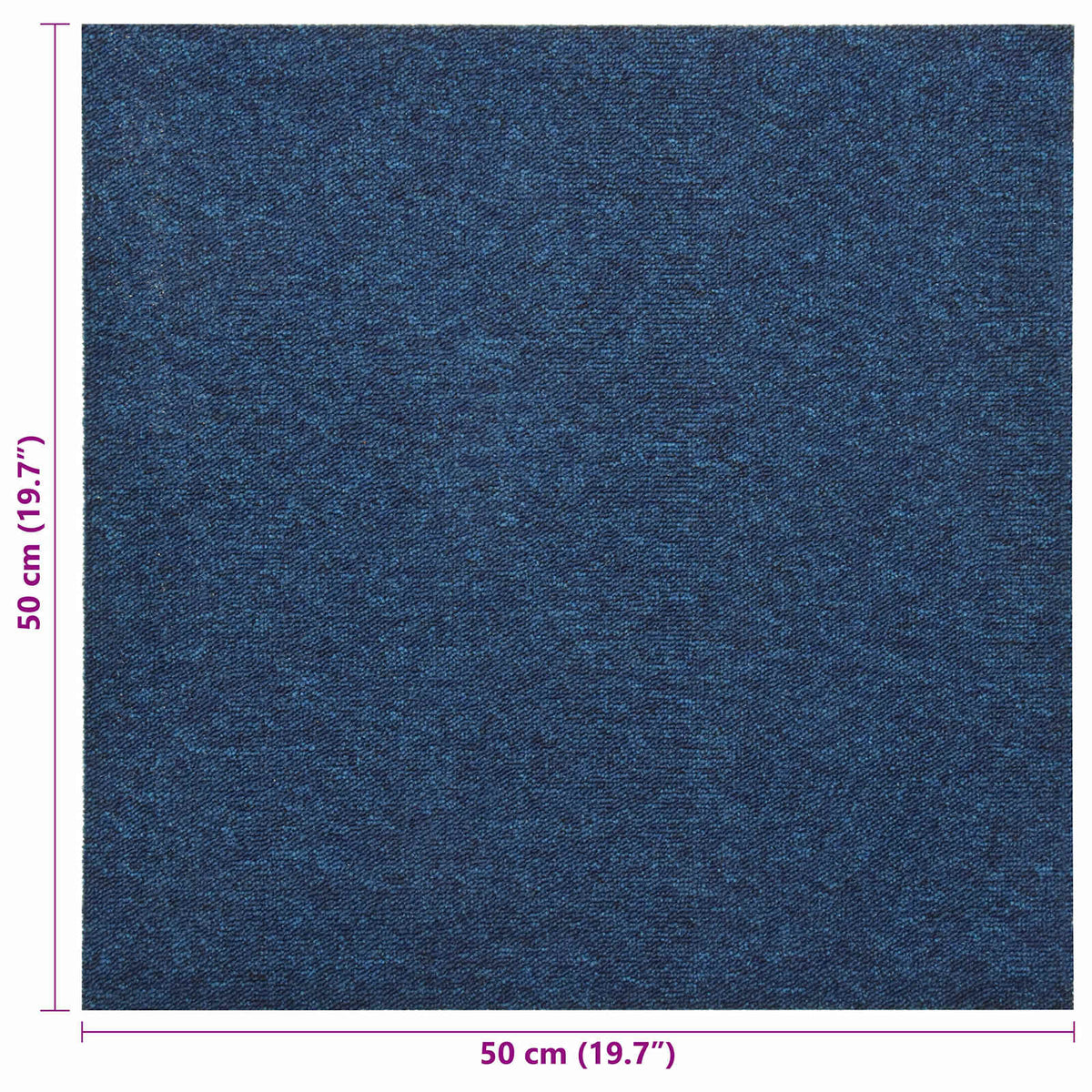 Teppich 20 stk. Dunkelblau 50 x 50 cm 100% Polypropylen