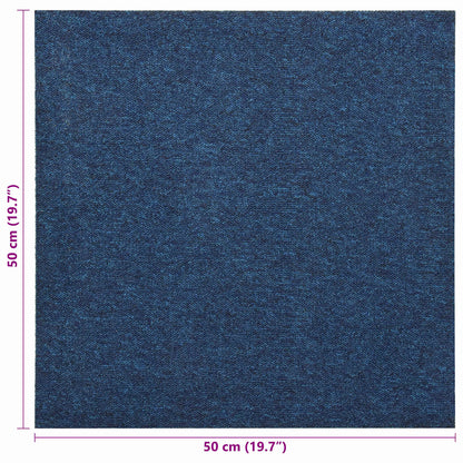 Teppich 20 stk. Dunkelblau 50 x 50 cm 100% Polypropylen