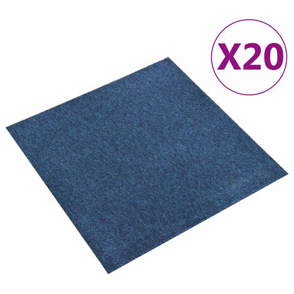 Teppich 20 stk. Dunkelblau 50 x 50 cm 100% Polypropylen