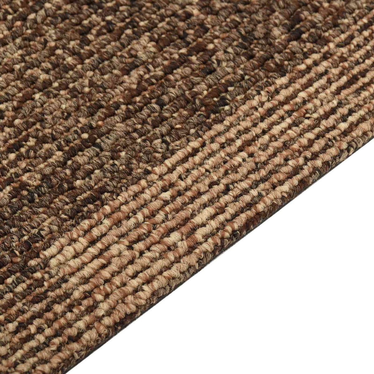 Boden Teppich 20 stk. Braun 50 x 50 cm PP Niedriger Flor