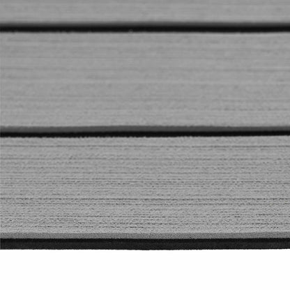 Bootsmatte Gestreift Hellgrau und Schwarz 240 x 60 cm EVA