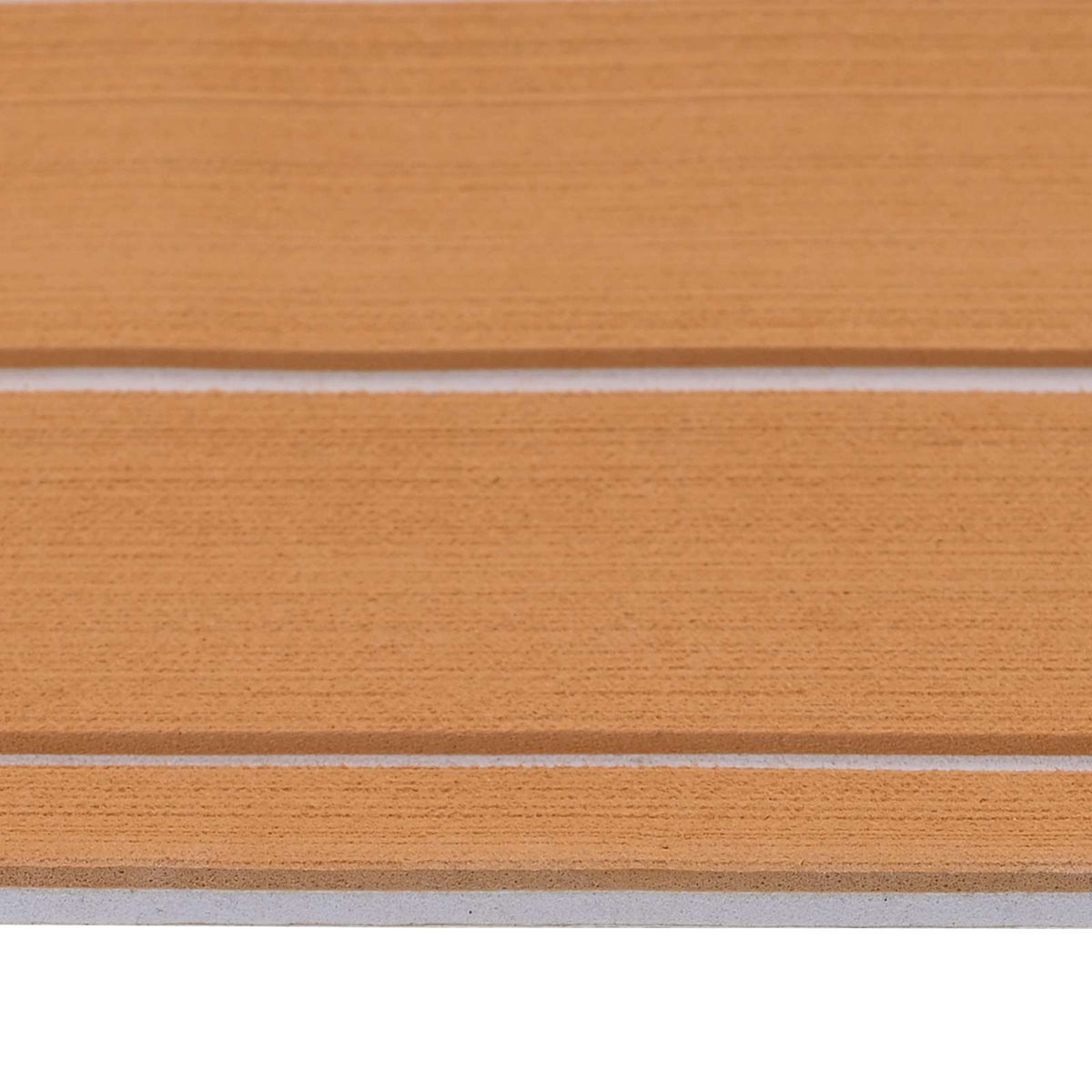 Bootsmatte Gestreift Braun und Weiß 240 x 60 cm EVA