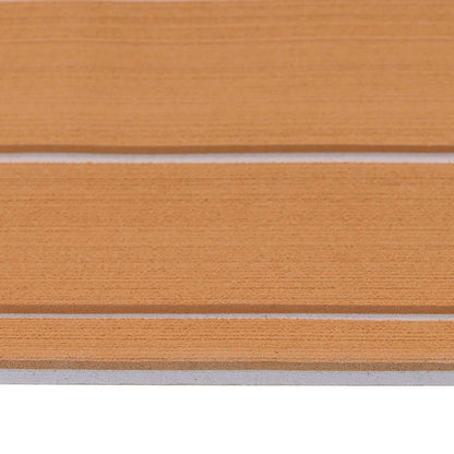 Bootsmatte Gestreift Braun und Weiß 240 x 60 cm EVA