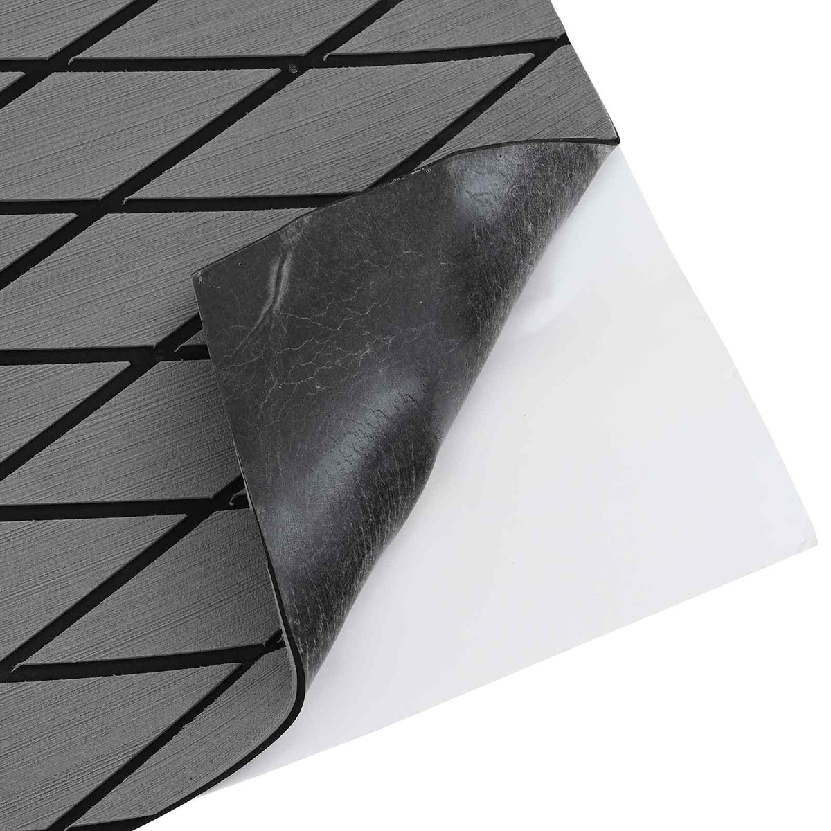 Bootsmatte Harlekin Hellgrau und Schwarz 190 x 70 cm EVA