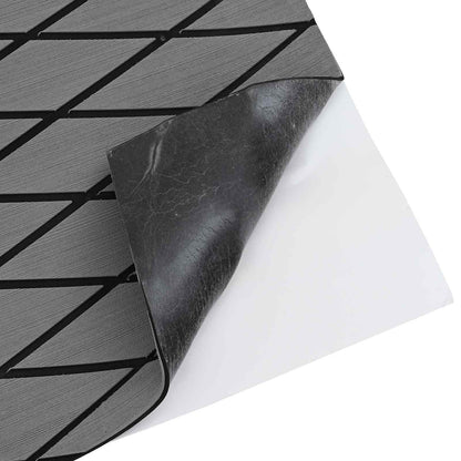Bootsmatte Harlekin Hellgrau und Schwarz 190 x 70 cm EVA