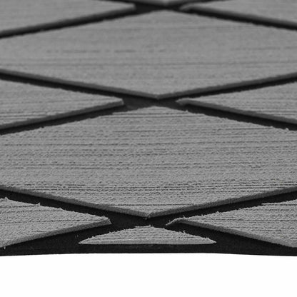 Bootsmatte Harlekin Hellgrau und Schwarz 190 x 70 cm EVA