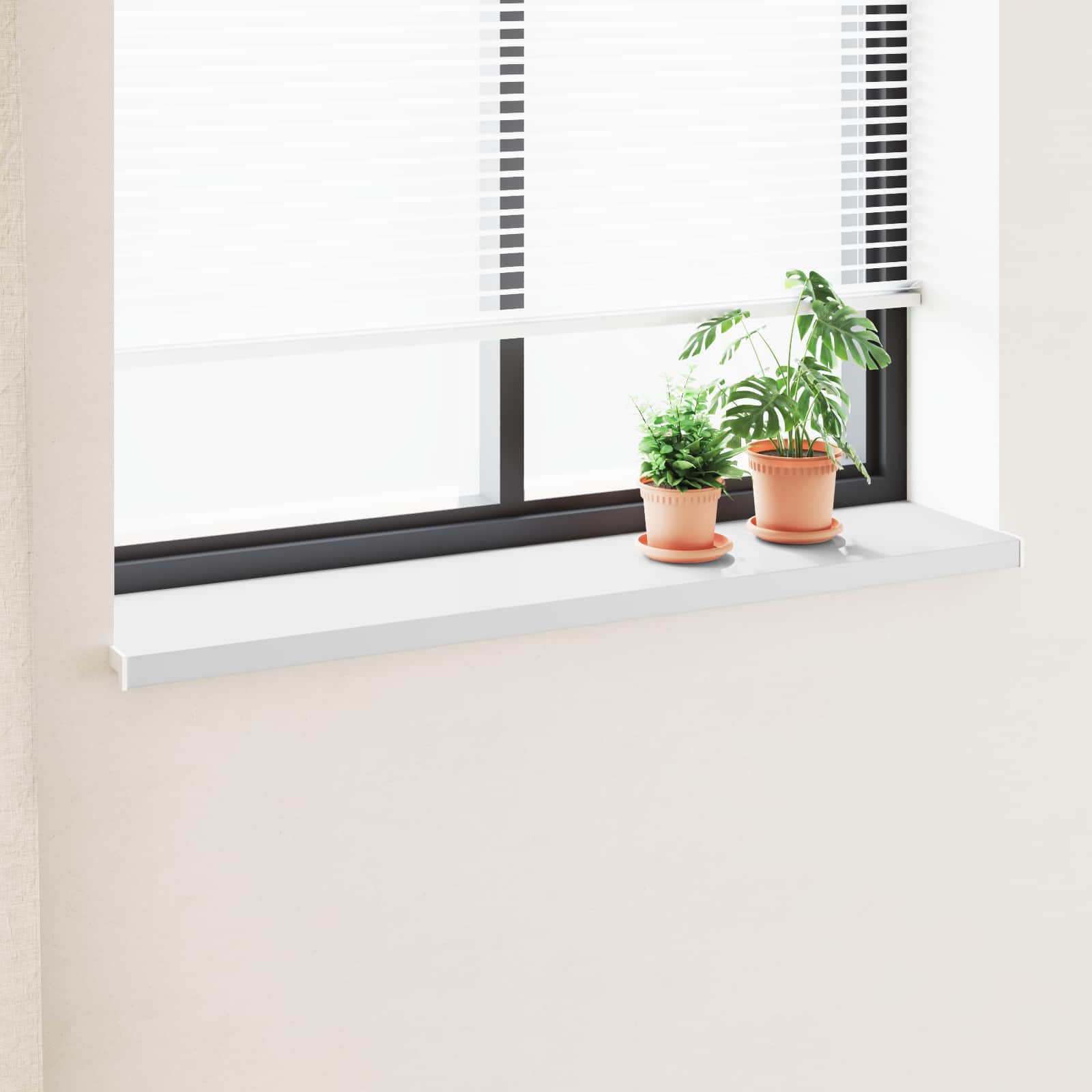 Fensterbank Weiß 140 x 30 x 4,5 cm PVC