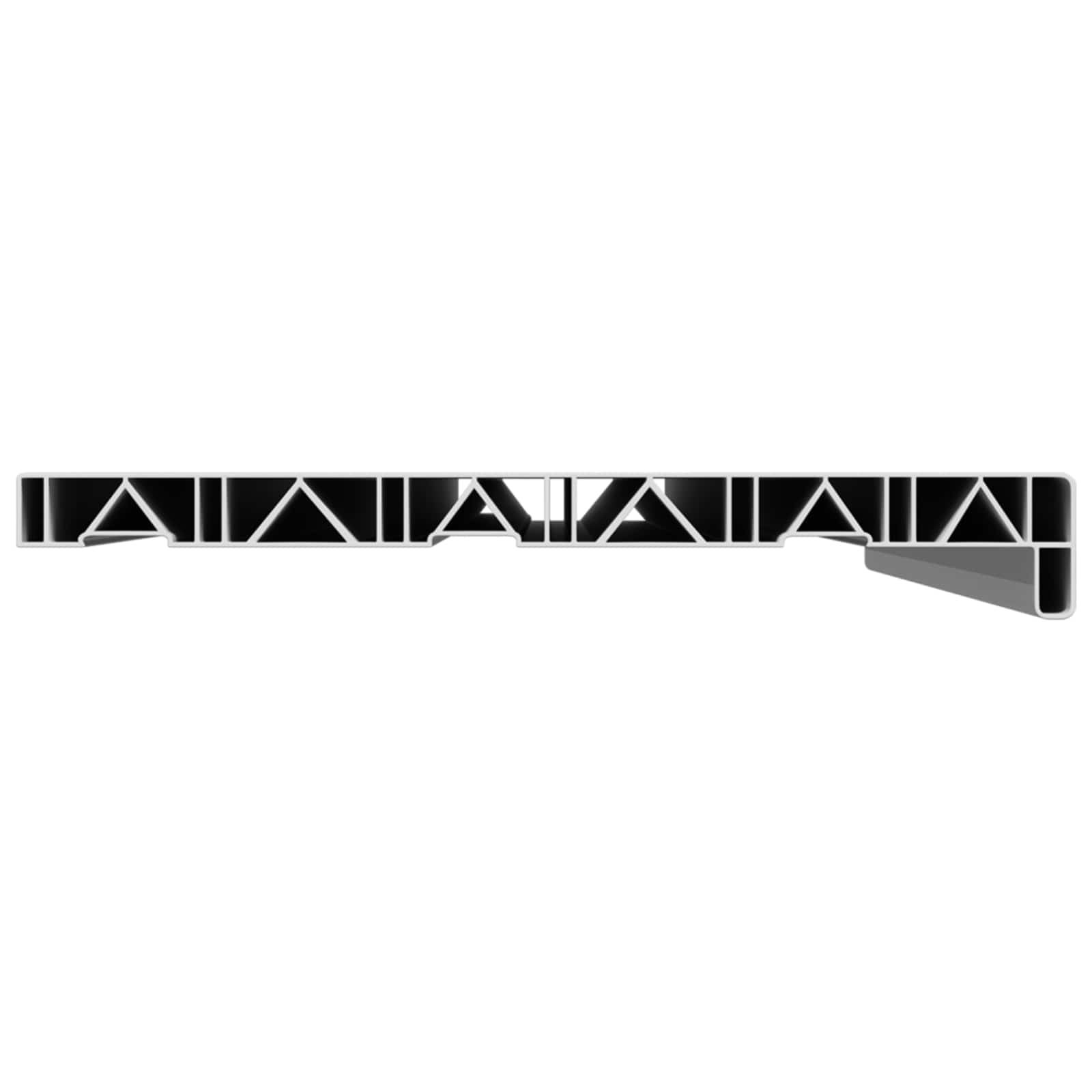 Fensterbank Weiß 80 x 35 x 4,5 cm PVC