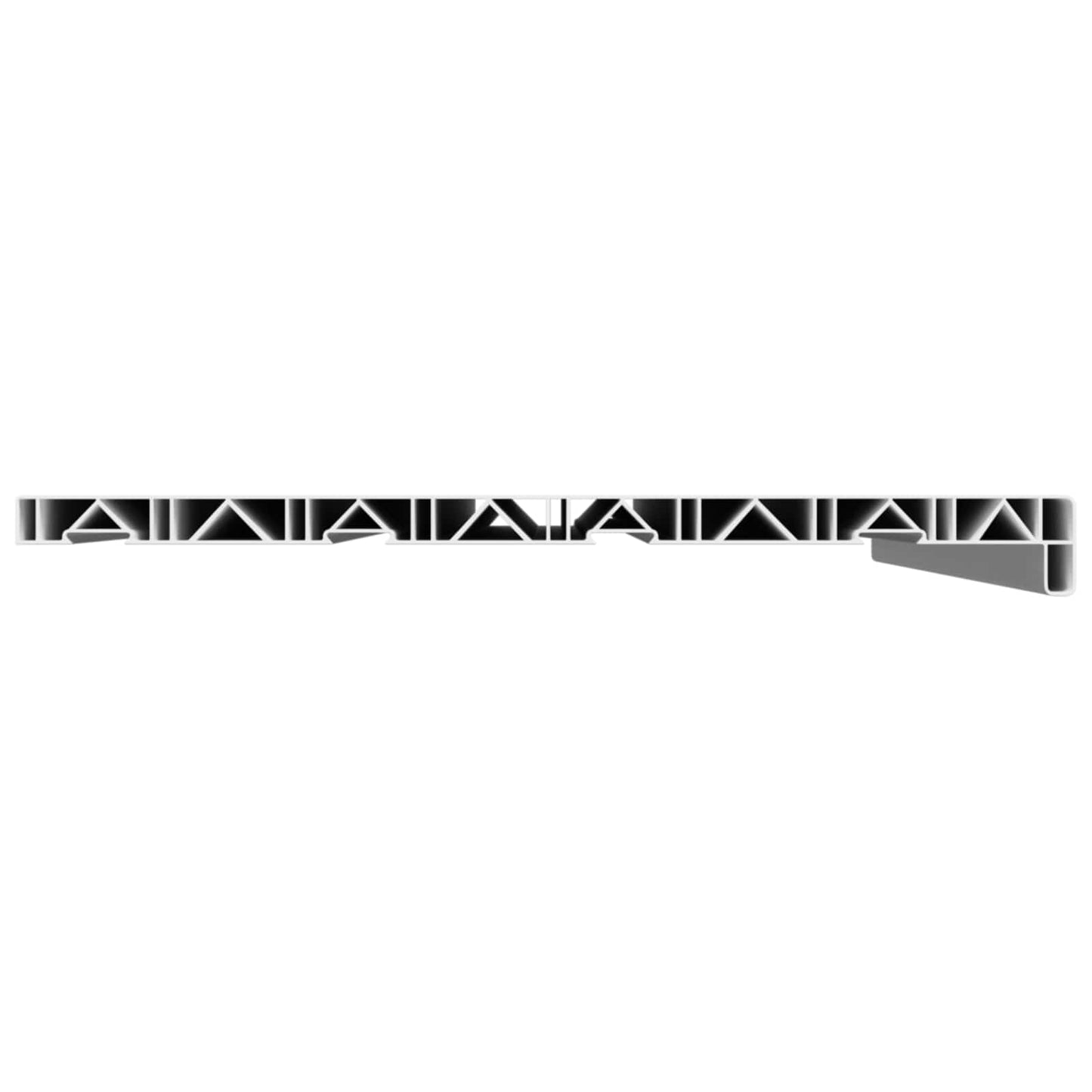 Fensterbank Weiß 80 x 40 x 4,5 cm PVC