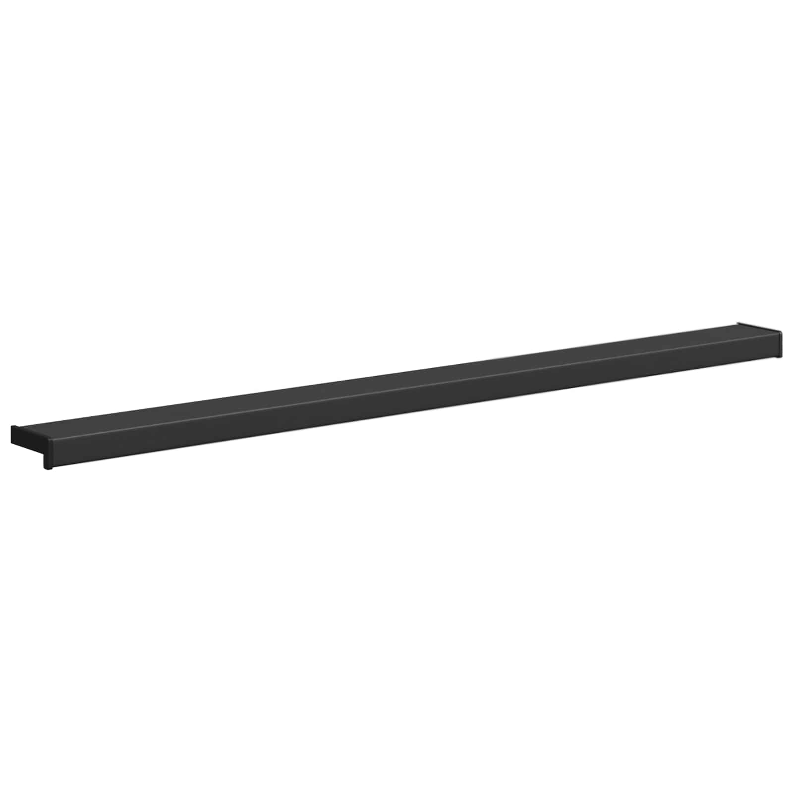 Fensterbank Schwarz mit Holzmaserung 120 x 10 x 4,5 cm PVC