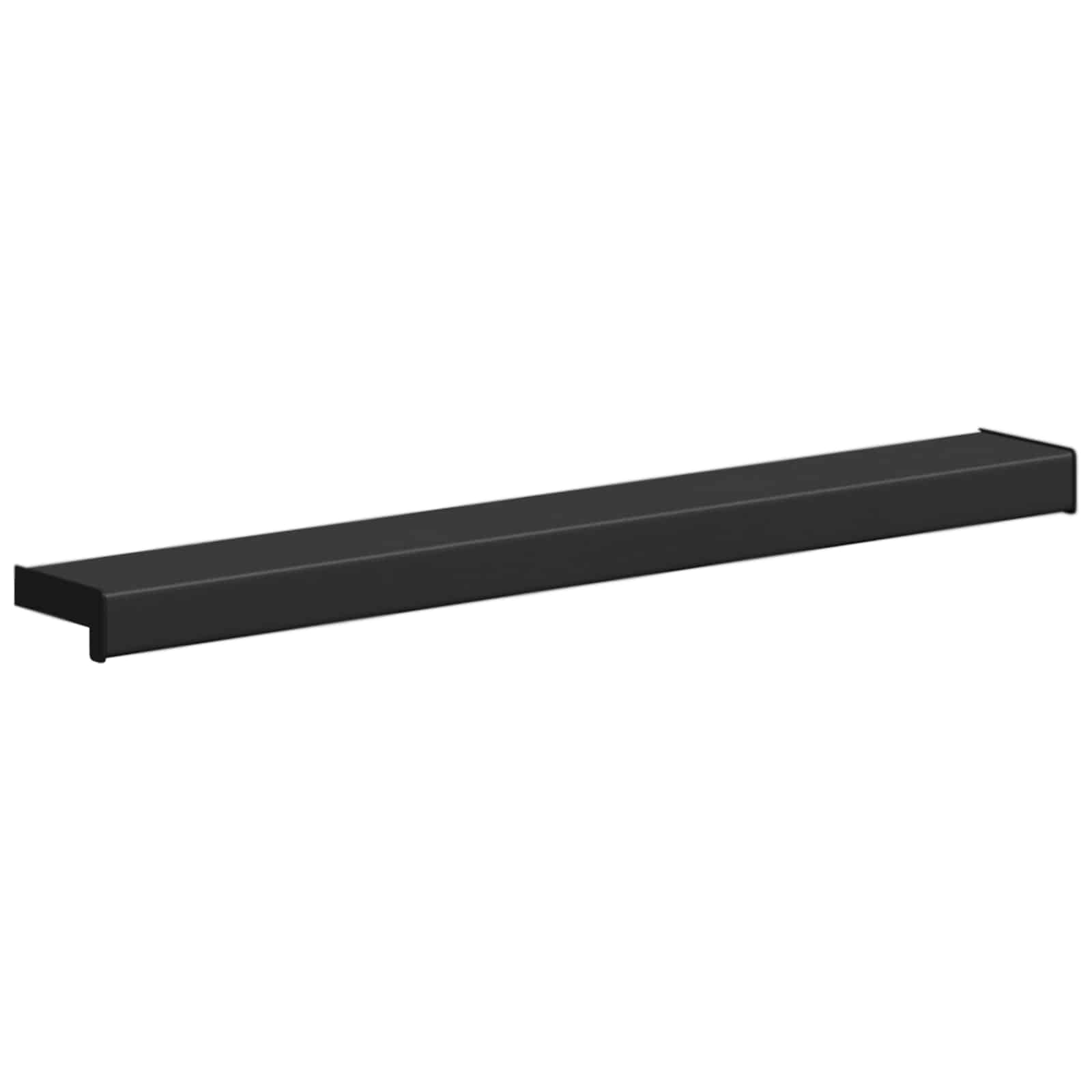 Fensterbank Schwarz mit Holzmaserung 80 x 15 x 4,5 cm PVC