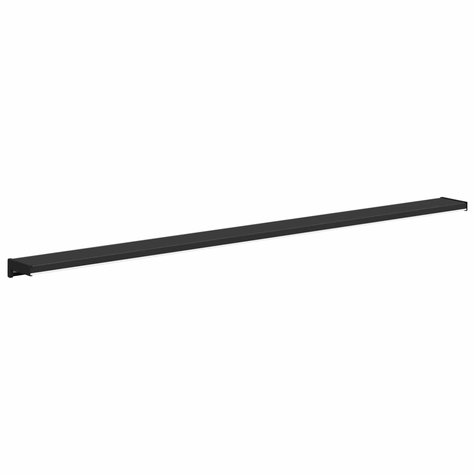 Fensterbank Schwarz mit Holzmaserung 140 x 15 x 4,5 cm PVC